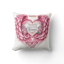 装飾用クッション,メモリアル枕,天国,ママ,天使