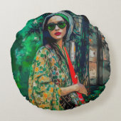 装飾用クッション ラウンドクッション (裏面)