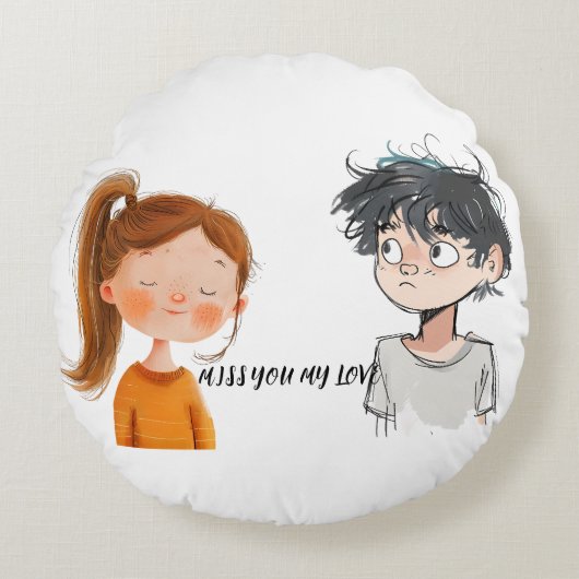 装飾用クッション ラウンドクッション (正面)