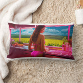 装飾用クッション ランバークッション (ブランケット)