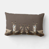 装飾用クッション、ロバ、野生動物の贈り物 ランバークッション (裏面)