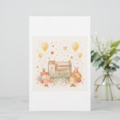 装飾用クッション 便箋 (スタンド正面)