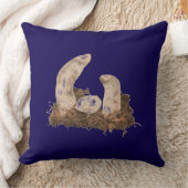 装飾用クッション、出生シーンデコーホリデーギフト クッション (ブランケット)