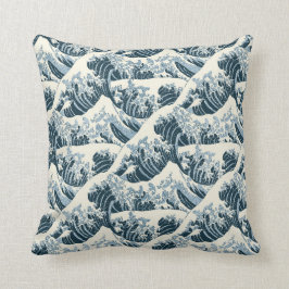装飾用クッション – 北斎の波 クッション