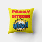 装飾用クッション「厄介な市民」 クッション (裏面)