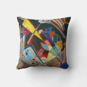 装飾用クッション-抽象芸術「タイフェスブラウン」 - Kandinsky クッション (裏面)