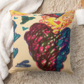 装飾用クッション、明るい色、おもしろい、ハートのデザイン クッション (ブランケット)