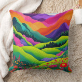 装飾用クッション_横カラフル景装飾用クッション クッション (ブランケット)