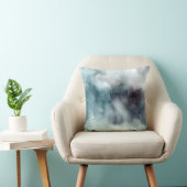 装飾用クッション – 水彩ティール（緑がかった色） クッション (椅子)