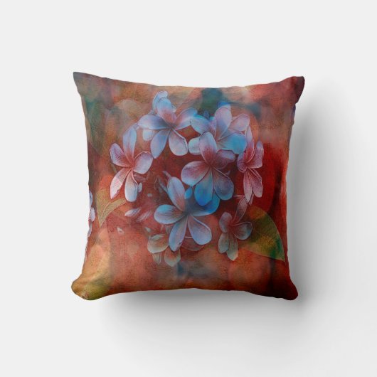 装飾用クッション – 水彩パルマ数々の- クッション (正面)