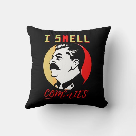 装飾用クッション「私はコミコミ3スターリンの匂い」 クッション (裏面)