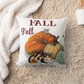 装飾用クッション、秋、Calico Cat、マウス、カボチャ クッション (ブランケット)