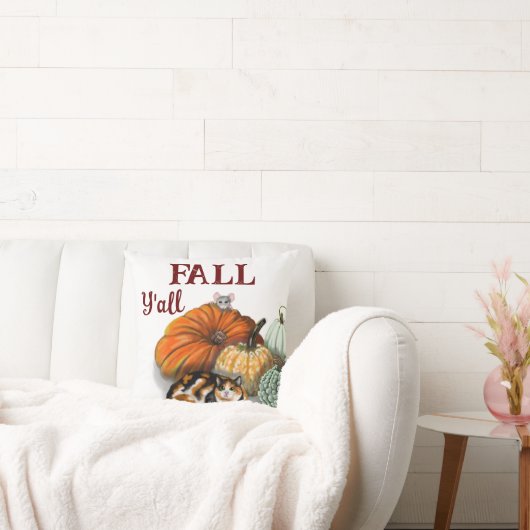 装飾用クッション、秋、Calico Cat、マウス、カボチャ クッション (ソファ)