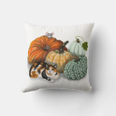 装飾用クッション、秋、Calico Cat、マウス、カボチャ クッション (裏面)
