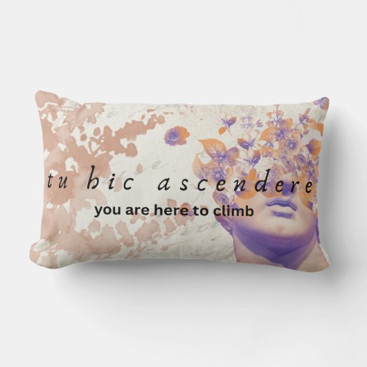 装飾用クッション、腰枕13インチx 21インチ ランバークッション (正面)