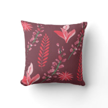 装飾用クッション、装飾用クッション16" x 16"花柄