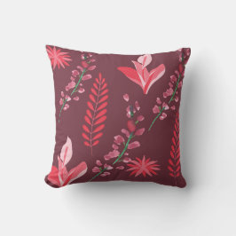 装飾用クッション、装飾用クッション16" x 16"花柄 クッション