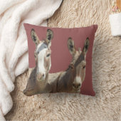 装飾用クッション，野生生物，ロバ，オートマン，アリゾナ クッション (ブランケット)