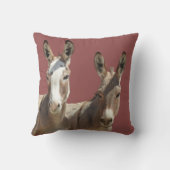 装飾用クッション，野生生物，ロバ，オートマン，アリゾナ クッション (裏面)