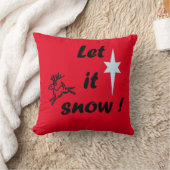 装飾用クッション「雪を降らせろ！」 クッション (ブランケット)