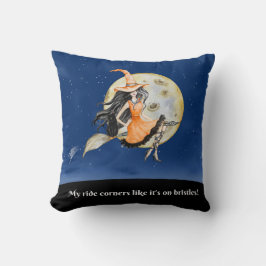 装飾用クッション、魔女のスウィートライド クッション