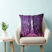 装飾用クッション：魔法の森パープルピンク クッション (椅子)