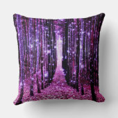 装飾用クッション：魔法の森パープルピンク クッション (裏面)