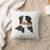 装飾用クッション: Bernese Mountain Dog クッション (ブランケット)