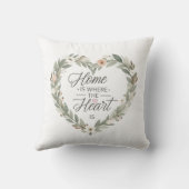 装飾用クッション「 Home Is Where The ハート」 クッション (裏面)