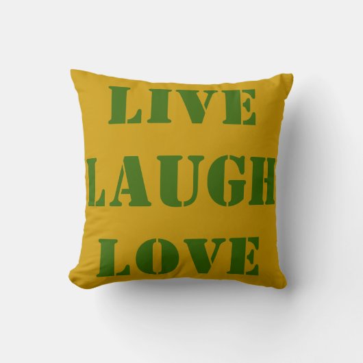 装飾用クッション- LIVE LOVE LAW - DECOR GIVES クッション (正面)