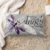 装飾用クッション、Lumbar枕13" x 21" Dragonfly ランバークッション (ブランケット)