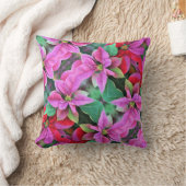 装飾用クッション- Poinsettias クッション (ブランケット)