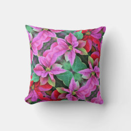 装飾用クッション- Poinsettias クッション