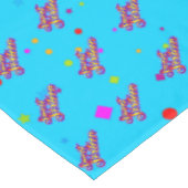 装飾用グラデーションの様式化した甘い16オン青 テーブルクロス (アングル)