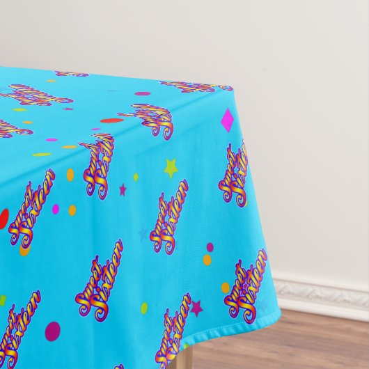 装飾用グラデーションの様式化した甘い16オン青 テーブルクロス (インサイチュ)