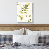 装飾用シダとトンボ キャンバスプリント (インサイチュ (寝室))
