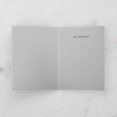 装飾用シルバーメタル1フォトコラージュのリタイアメント カード (内部)