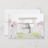 装飾用スタイリッシュ2フォト結婚サンキューカード サンキューカード (裏面)