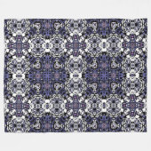 装飾用スタイル幾何学的モロッコカリアスコープ フリースブランケット (正面(横))