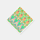 装飾用スタイル幾何学的モロッコカリエドスコープm スタンダードカクテルナプキン (角)