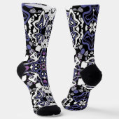 装飾用スタイル幾何学的モロッコカリエドスコープm ソックス (傾斜あり)