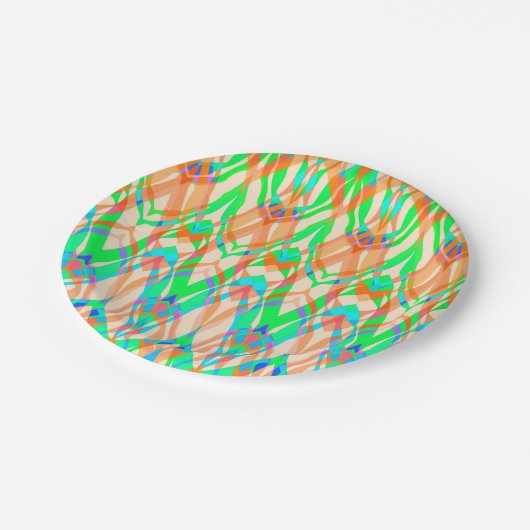 装飾用スタイル幾何学的モロッコカリエドスコープm ペーパープレート (アングル)