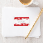 装飾用スノーフレークスクリスマス差出人住所 ラベル (インサイチュ)