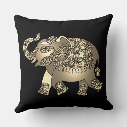 装飾用ゾウ枕 クッション (裏面)