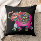 装飾用ゾウ枕 クッション (ブランケット)
