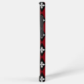 装飾用ダイヤモンドダマスクストライプの SAMSUNG GALAXYケース (右側面)