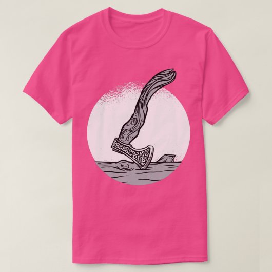 装飾用バイキングアックス Tシャツ (デザイン正面)