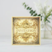 装飾用バロックパーティの招待状 招待状 (スタンド正面)