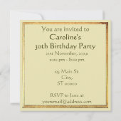 装飾用バロックパーティの招待状 招待状 (裏面)