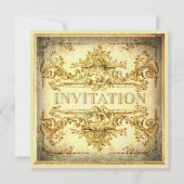 装飾用バロックパーティの招待状 招待状 (正面)